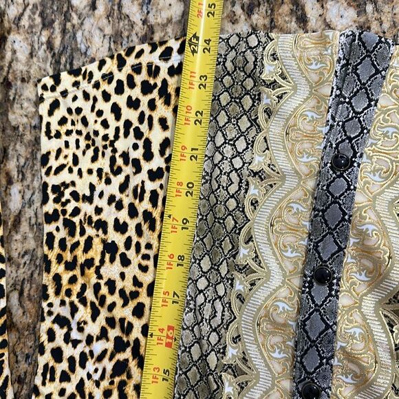 Cache Leopard Print Long Sleeve Collared Button Snap Shirt Size S - Picture 10 of 10